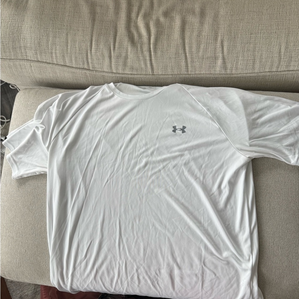 Under Armour Men's White Short Sleeve Tee
